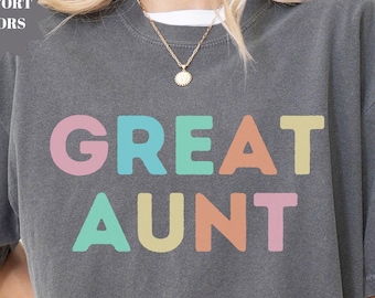 Camiseta de tía abuela Comfort Colors®, camiseta de tía abuela, revelación de tía abuela, ascenso a tía abuela, regalo para tía abuela, regalo de camiseta de tía abuela