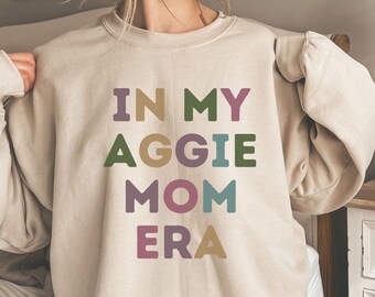 Camiseta de Texas Am & Ncat Howdy de In My Aggie Mom Era, sudadera de Aggie Mom, camiseta de Aggie Mama, regalo de Aggie Mother, camiseta de Aggie