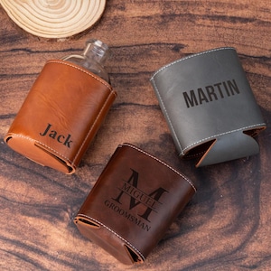 Custom Groomsmen Can Cooler,Personalized Best Man Gift,Engraved Can Beer Holder,Groomsmen Proposal,Wedding Party Gift,Bachelor Party Gifts