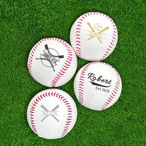 Personalized Baseballs, Baseball with Player's Name and Number, Custom Coach Gift, League Baseball Season Gift, Baseball Lovers Gift