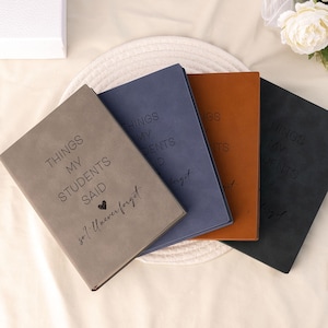 Regalo personalizado para el profesor, Cosas que dijeron mis alumnos, Cuaderno para el profesor, Regalo de agradecimiento para el profesor, Agradecimiento al profesor, Idea de regalo para el profesor, Libro de recuerdos