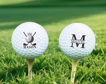 Custom Golf Balls, Personalized Golf Ball, Golf Ball with Name, Golf Lover Ball Gift, Gifts for Golfers, Gift for Dad, Gift for Men