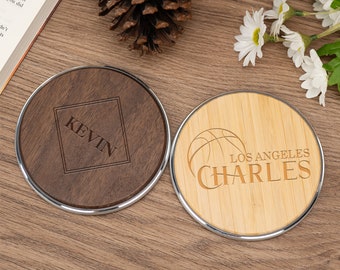 Personalized Engraved Wooden Wireless Charger,Name Customized Charger,Best Man Gift,Anniversary Gift,Father's Day Gift,Christmas Gift