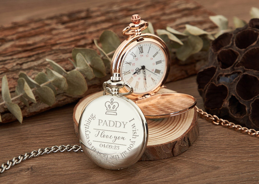 Name Customized Pocket Watch,best Groomsmen Gift,personalized Name