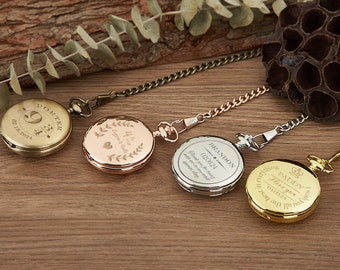 Personalized Pocket Watch,Engraved Pocket Watch,Groomsman Gift,Graduation Gift,Valentine's Day Gifts,For Boyfriend,Thank You Teacher Gift
