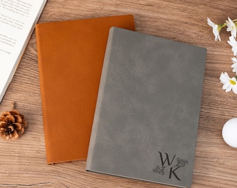 Aangepast dagboek leren notitieboekje, dagboek voor terug naar school, afstudeercadeau, gepersonaliseerd dagboek, relatiegeschenk, dagboeken en notitieboekjes