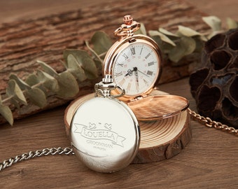 Wedding Gift,Hand Engraved Pocket Watch,Personalized Customized Pocket Watch,Wedding Gift,Best Man Gift,Graduation Gift,Gifts for Men