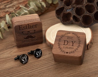 Groomsmen Cufflinks Personalized,Groomsmen Gifts,Engraved Cufflinks,Best Man Gift,Groomsmen Proposal,Father's Day Gift,Gift for Men,For Him