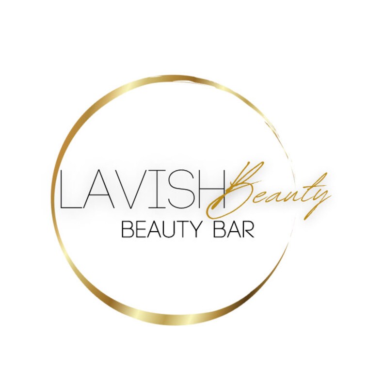 Gold Beauty Bar LOGO DESIGN TEMPLATE Mua Lash Tech Nail Tech Hair gold-beauty-bar-logo-design-template-mua-lash-tech-nail-tech-hair