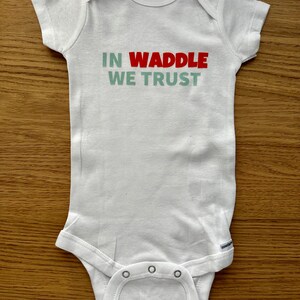 Miami Dolphins Football in WADDLE we trust baby bodysuit