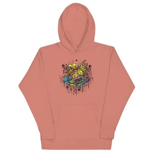 Rhythmic Heartbeat Unisex Hoodie | Artistry in Fashion | Mighty Self-Expressions