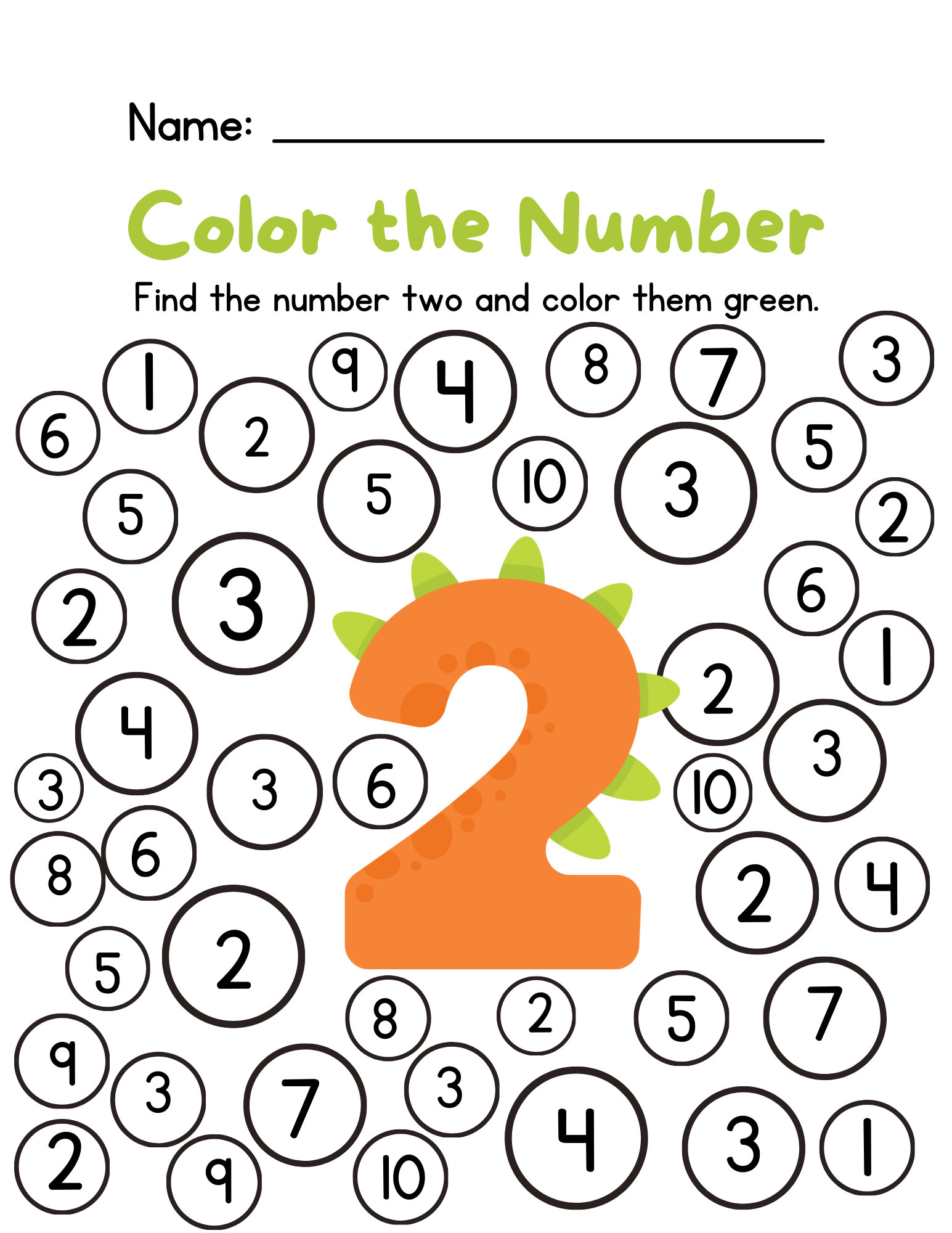 Editable Dinosaur Numbers Coloring Pages - Learn & Color the Numbers ...