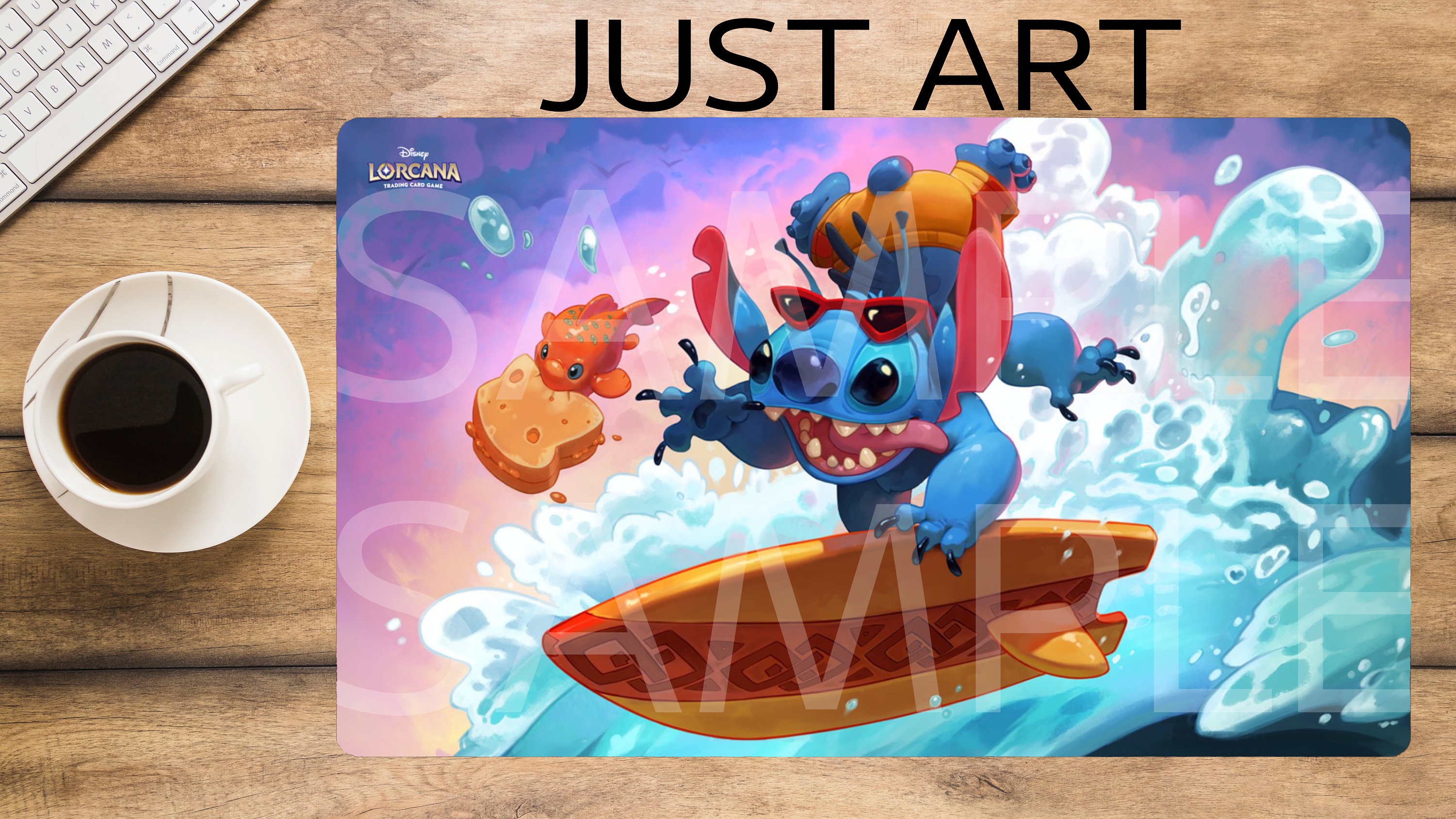 Discover Surfing Stitch Desk mats, Gifts for Gamers, Gifts for Friends