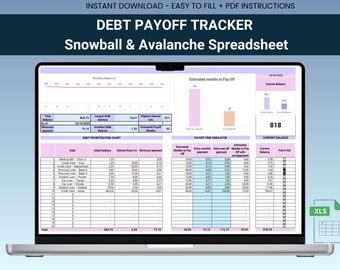 Debt Tracker, Debt payment spreadsheet