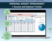 Annual Budget Planner and Tracker Spreadsheet | Monthly & Weekly Budget Excel Template