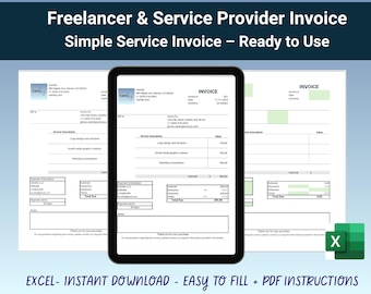 Excel Invoice Template: Auto-Calculating, Editable, Printable (PDF Guide Included)