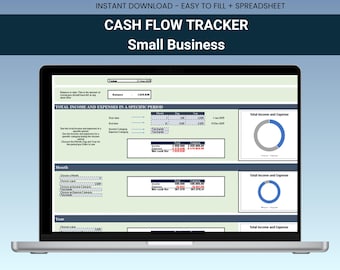 Excel Cash Flow Tracker: Small Business Spreadsheet Template