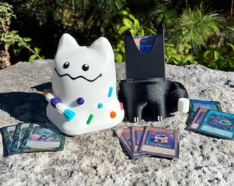 Marshmao Yummy Deck Box: Marshmallow Cat Card Holder for Yugioh