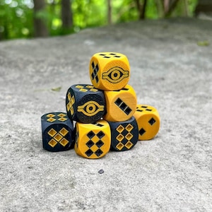 Jahrtausend-Würfel – Yu-Gi-Oh Inspiriert Individuell W6 | 3D Gedrucktes TKG Würfel Set für Duellanten & Sammler