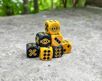 Millennium Dice – Yu-Gi-Oh Inspired Custom D6 | 3D Printed TCG Dice Set for Duelists & Collectors