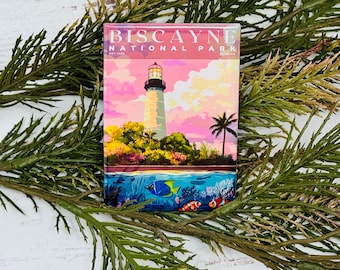 Biscayne|National Park Magnets|Gifts|Small Trinkets|Stocking Stuffers|Collectors|Travel Gift|USA Adventures
