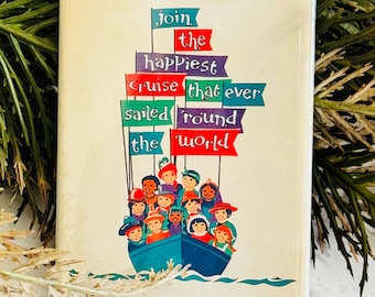 Tiny World Boat Ride/Theme Park Magnets/Gifts/Small Trinkets/Stocking Stuffers