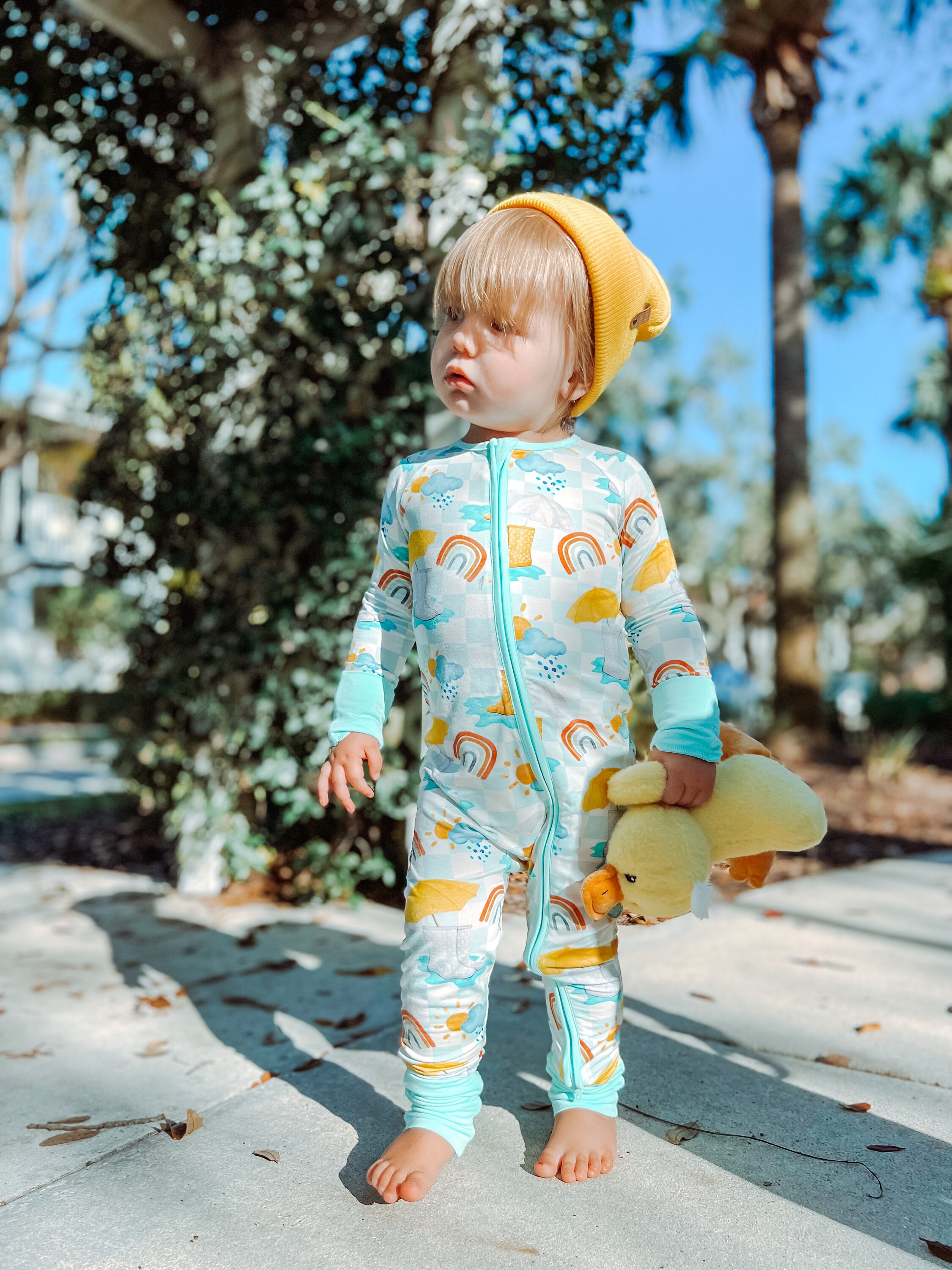 Footie pajamas with grips sale
