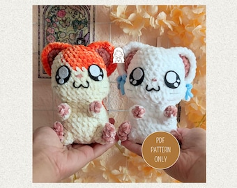 Hamtaro and Bijou PDF pattern - Fluffy-crochett