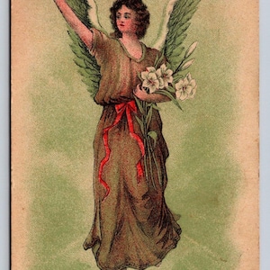 Fantasy Aura, ange biblique aux ailes vertes, messager à Marie, PC chrétien antique
