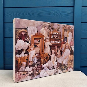 Sealed NEW Vintage Springbok 500 Piece Puzzle 1993 Hallmark Grandmother&#39;s Dolls