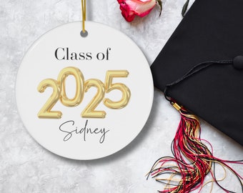 Personalized Class of 2025 Ornament, Senior 2025 Graduation Ornament Gift, College Senior 2025 Graduate Gift, High School Senior