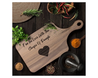 Personalized Wooden Cutting Board, Valentine's Day, Wedding Gift, Engraved Cutting Board for Gift, Anniversary Gift