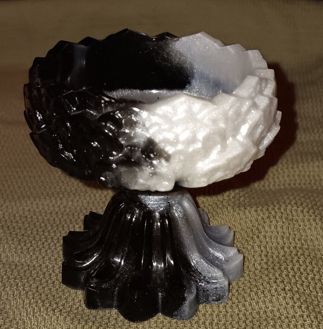 Black/white Epoxy Resin Bird Bath Soap Dish - Etsy