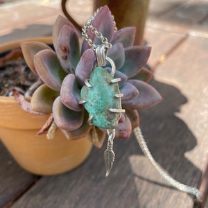 Feathered Turquoise Necklace