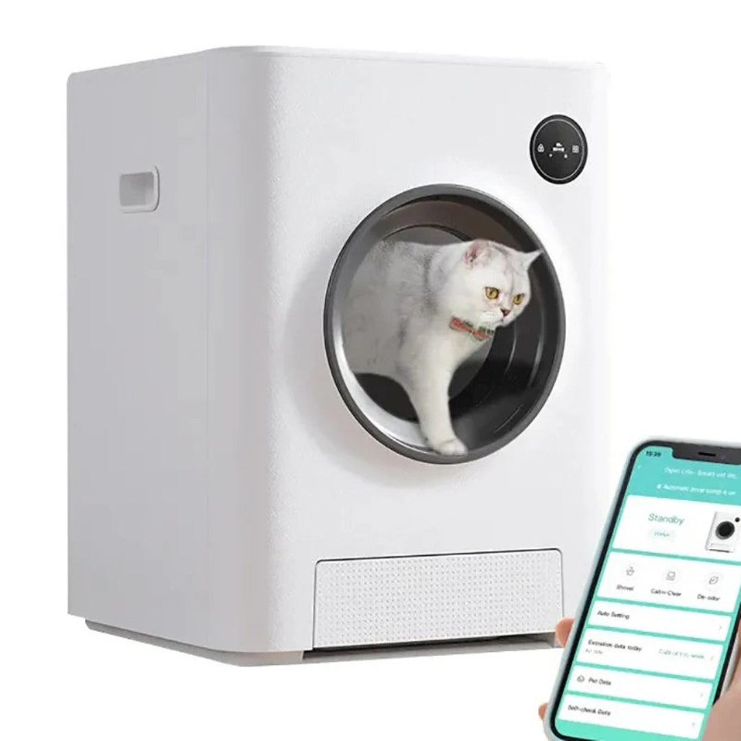 Smart Cat Litter Box Self Cleaning Fully Closed Automatic Cat Etsy