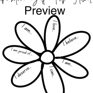 Positive Self Talk Flower