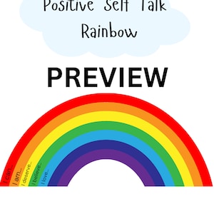 Positive Self Talk Rainbow