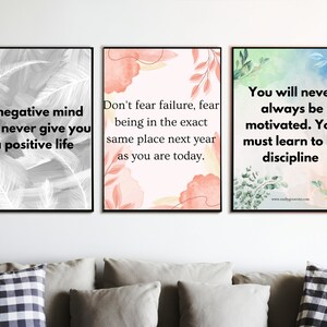Natural Poster Motivational Quote Art Watercolor Printable Design