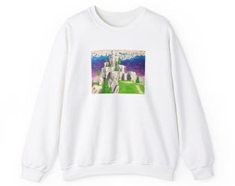 Felpa girocollo da giocatore con dipinto ispirato a Battle Royale, felpa girocollo da gioco, felpa da videogioco, felpa Battle Royale