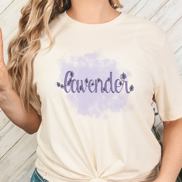 Lavender farm t shirt, lavender field t shirt, purple cloud, Door County WI, Wisconsin, lavender festival, gift for gardener, Flower shirt