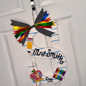 Teacher Initial Door Hanger!