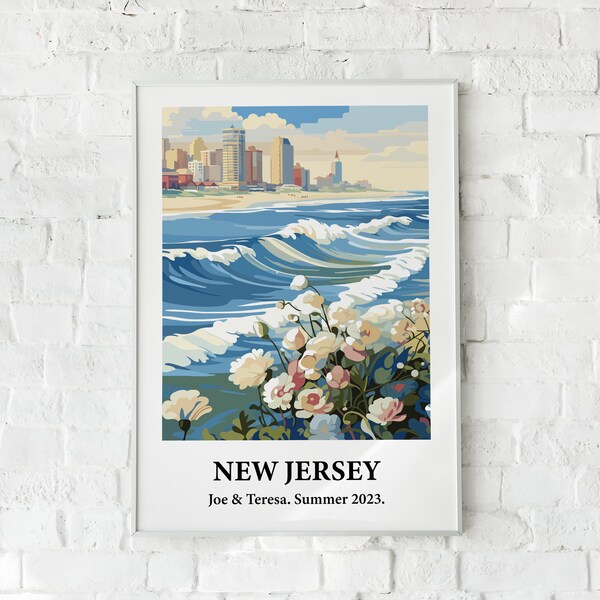 New Jersey Print Etsy