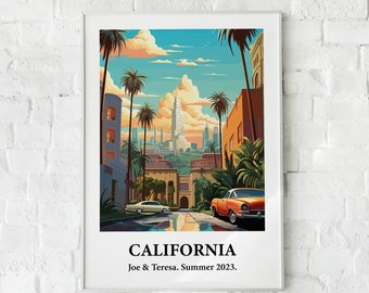 California poster, California Print, Wall Art California, Travel Print, California Travel Poster, California gift, National Park Poster