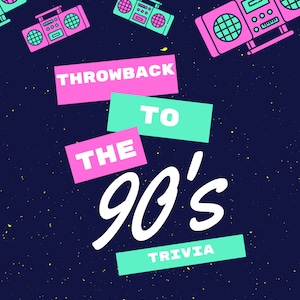 Printable Throwback 90s Trivia - Etsy