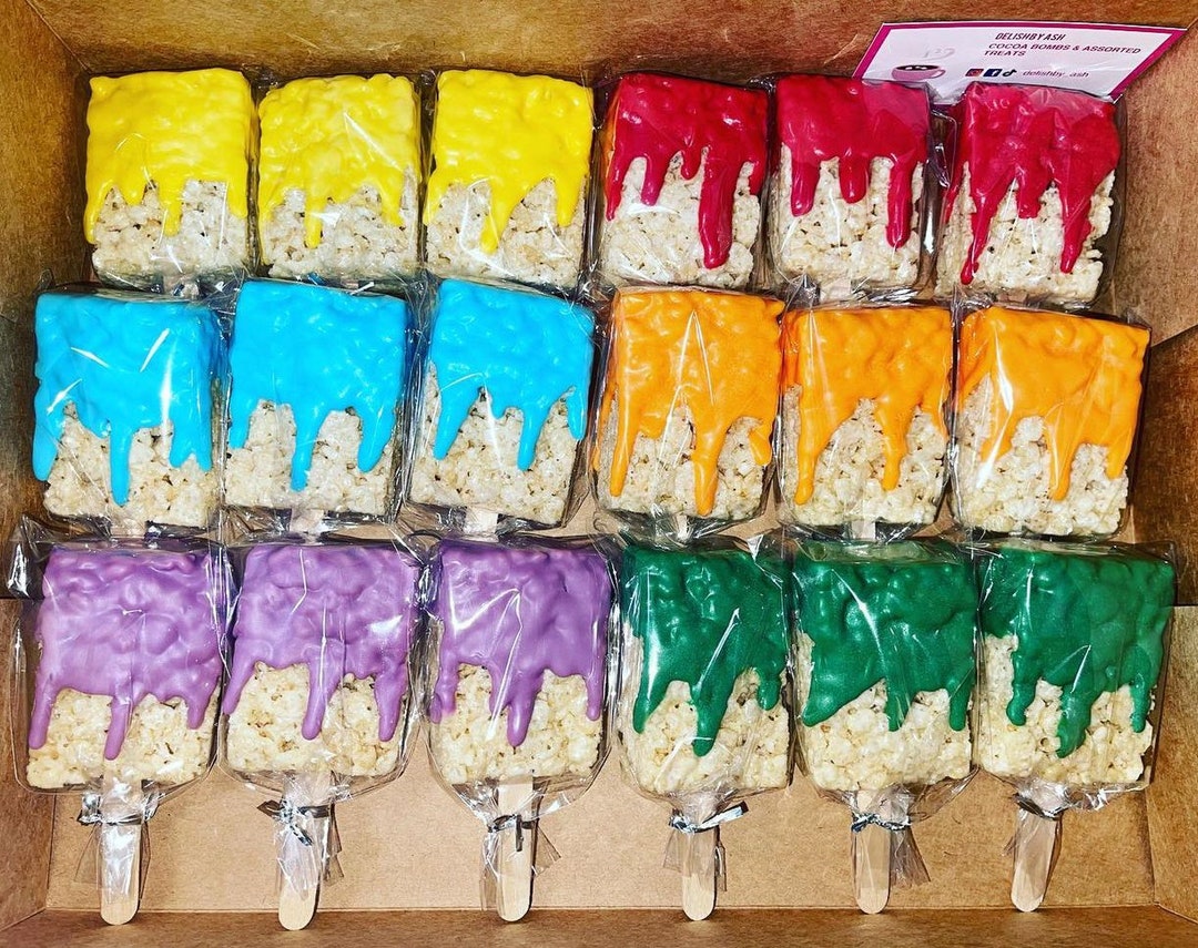 Chocolate Covered Rice Krispie Treat Paint Brushes Etsy