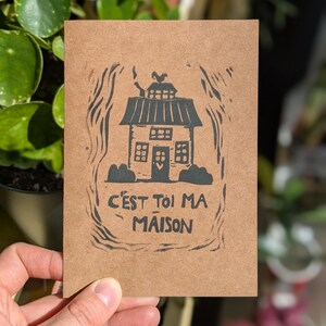 Carte de souhaits - C'est toi ma maison