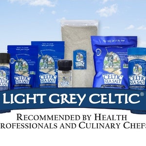 2 bags celtic salt , 1lb each 100% natural, Organic Celtic sea salt, celtic sea salt, trace minerals, Best quality, light grey, coarse image 5