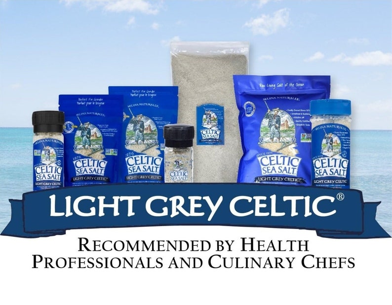 2 bags celtic salt , 1lb each 100% natural, Organic Celtic sea salt, celtic sea salt, trace minerals, Best quality, light grey, coarse image 5