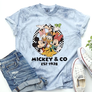 Tye dye Disney shirt,Mickey And Friends Co. est. 1928 Comfort Colors Shirt, Unisex Mickey & Co Tee, Disney Shirts,Disney Trip Shirt