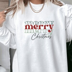 Comfort Colors Christmas Sweatshirt,Merry Christmas Sweatshirt,Christmas Gift,Sweatshirt,Christmas Shirt for Women,Merry Christmas shirt